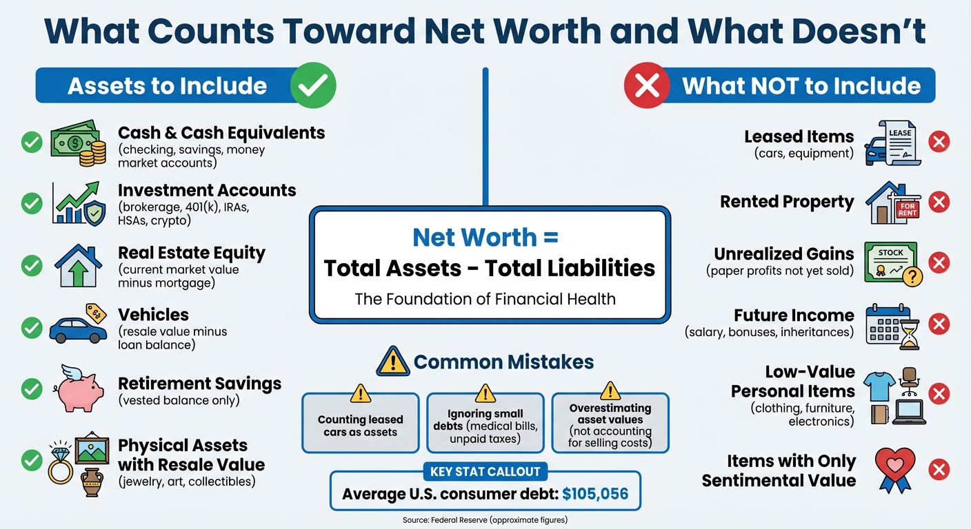 What to Include and Exclude When Calculating Net Worth