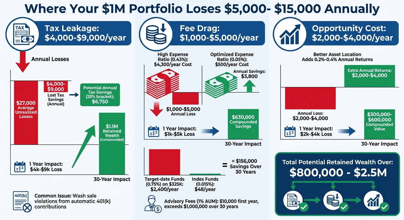 Annual Portfolio Losses: How $1M Portfolios Lose $5K-$15K Per Year