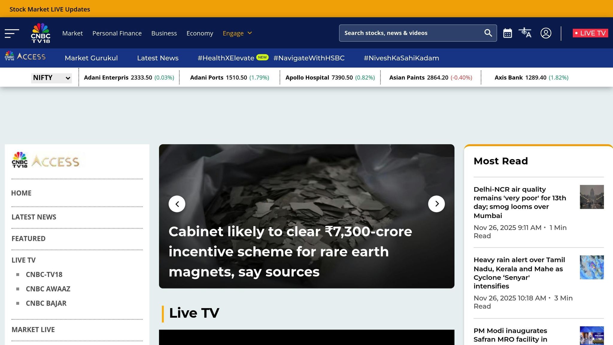 CNBC TV18