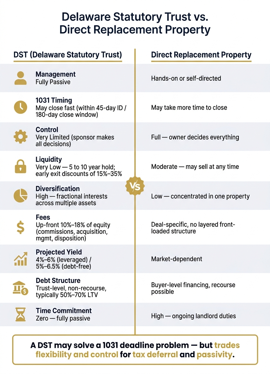 DST vs. Direct Replacement Property: Key Factors Compared