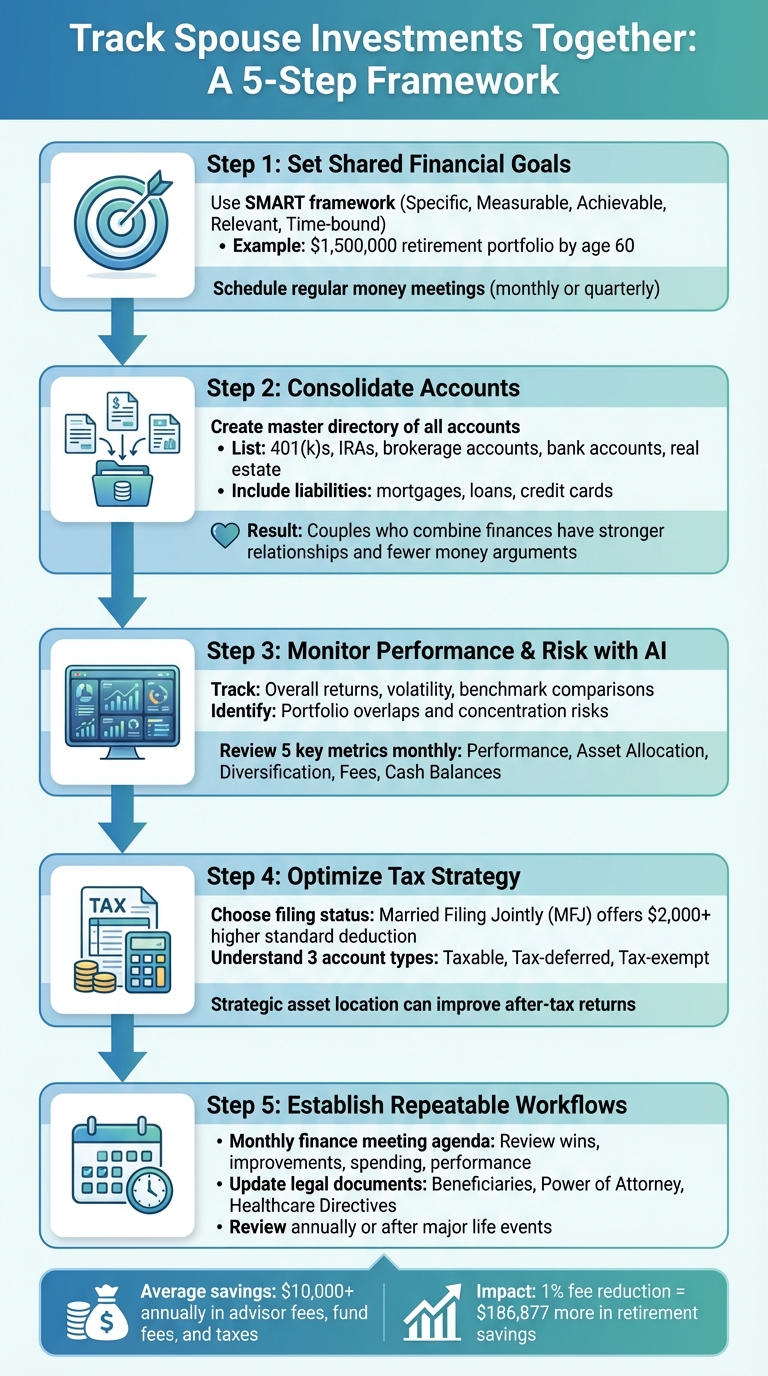 5-Step Process for Couples to Track Investments Together