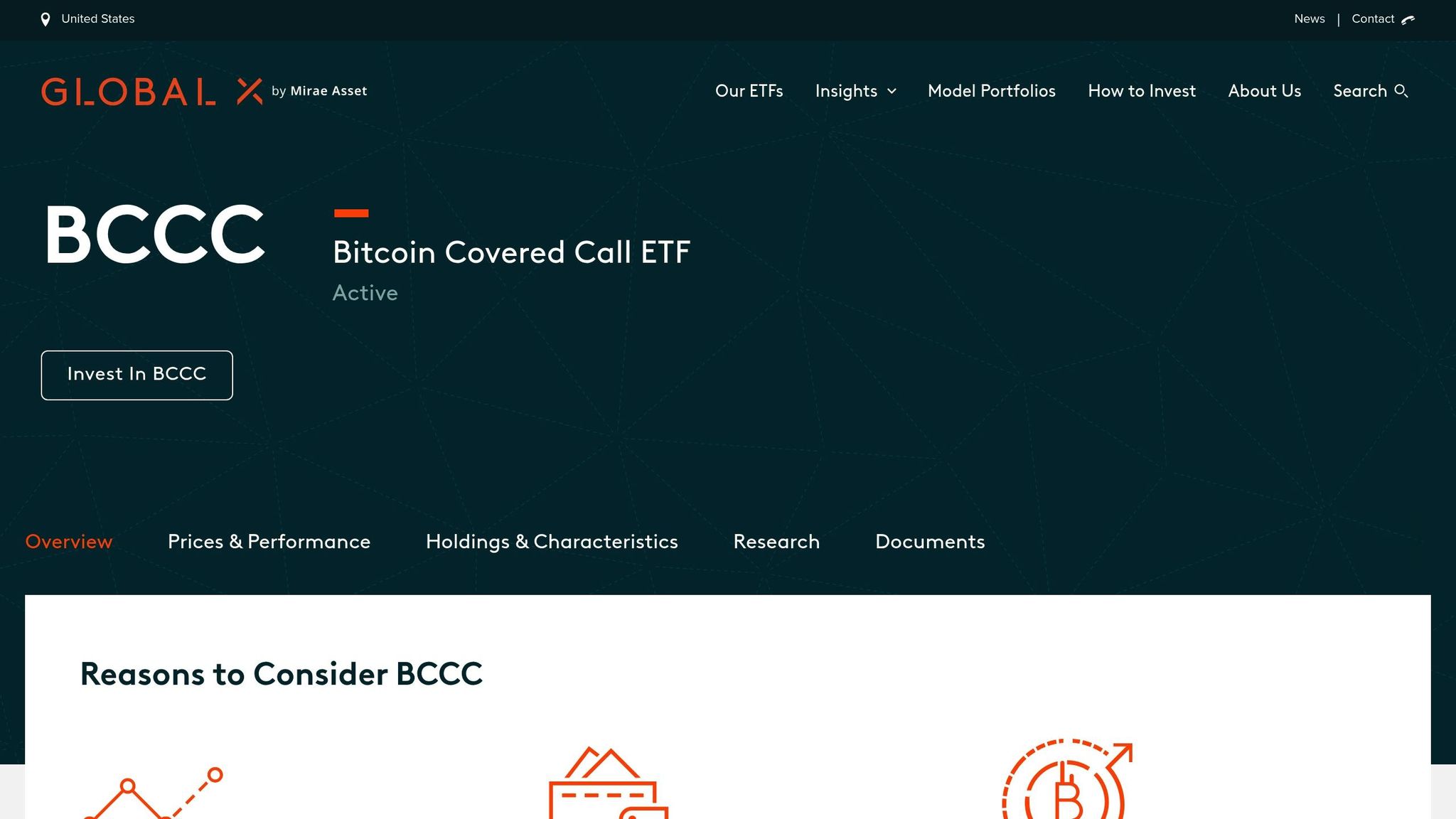 Global X Bitcoin Covered Call ETF