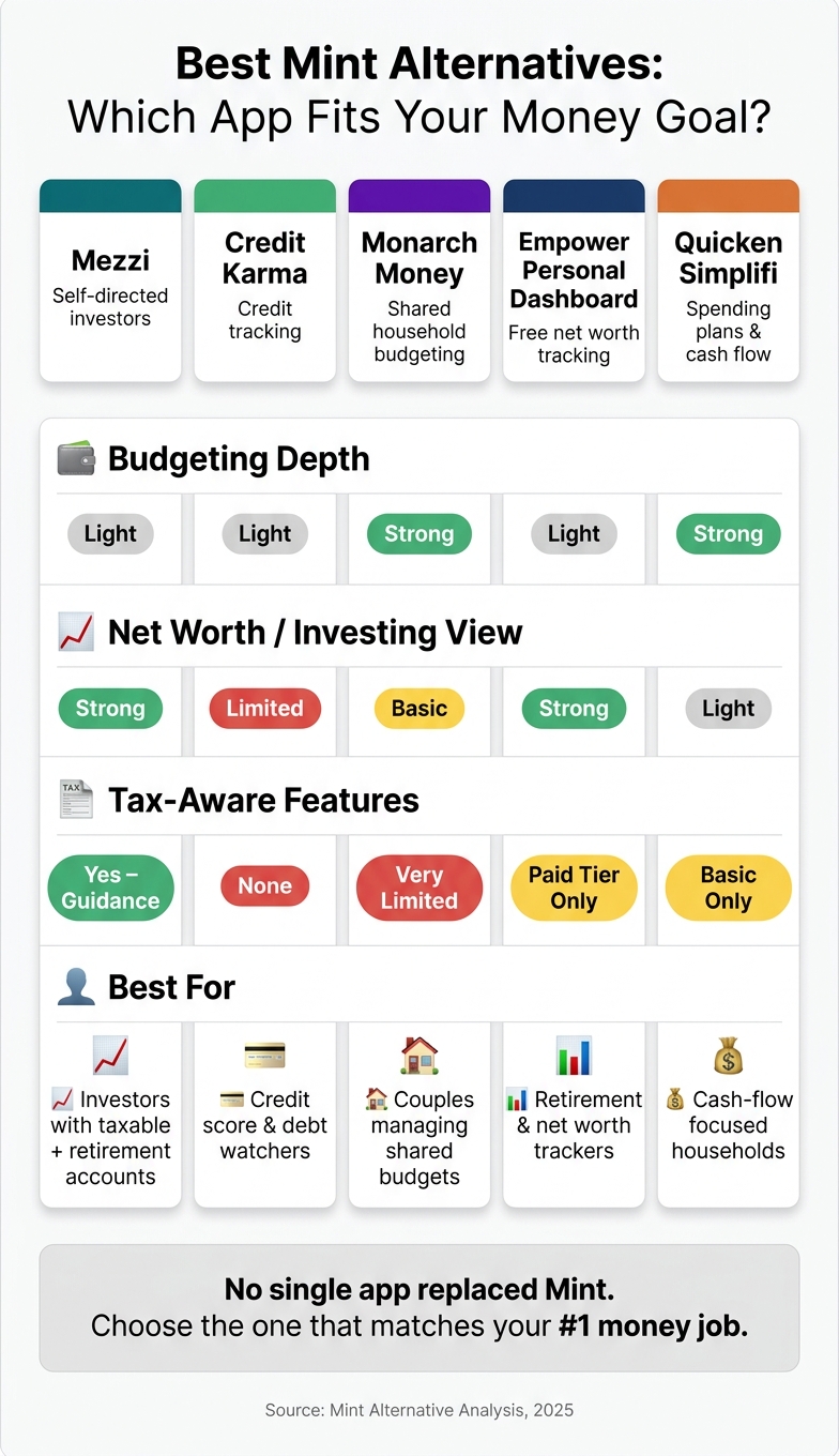 Best Mint Alternatives: Which App Fits Your Money Goal?