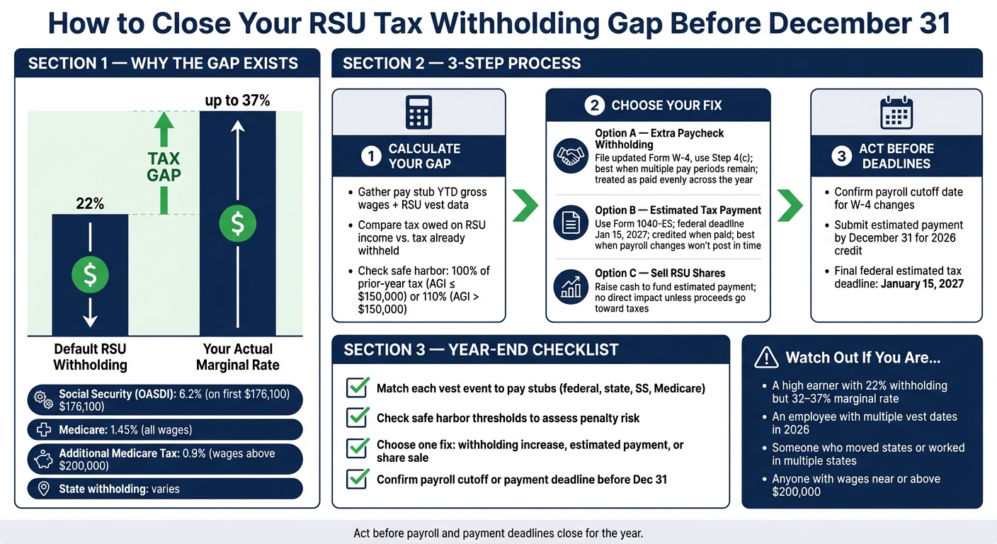How to Close Your RSU Tax Withholding Gap Before December 31