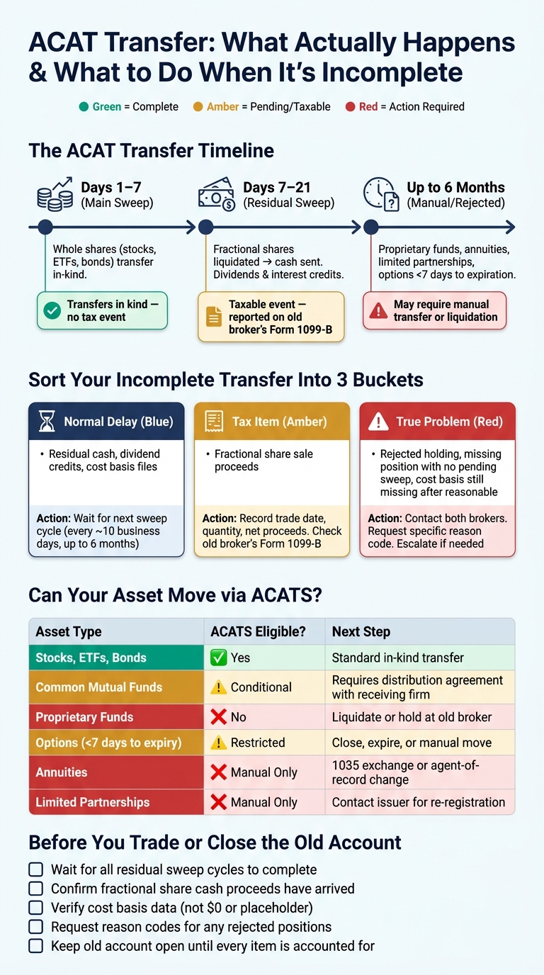 ACAT Transfer Troubleshooting: What to Do When Your Brokerage Transfer Isn't Complete