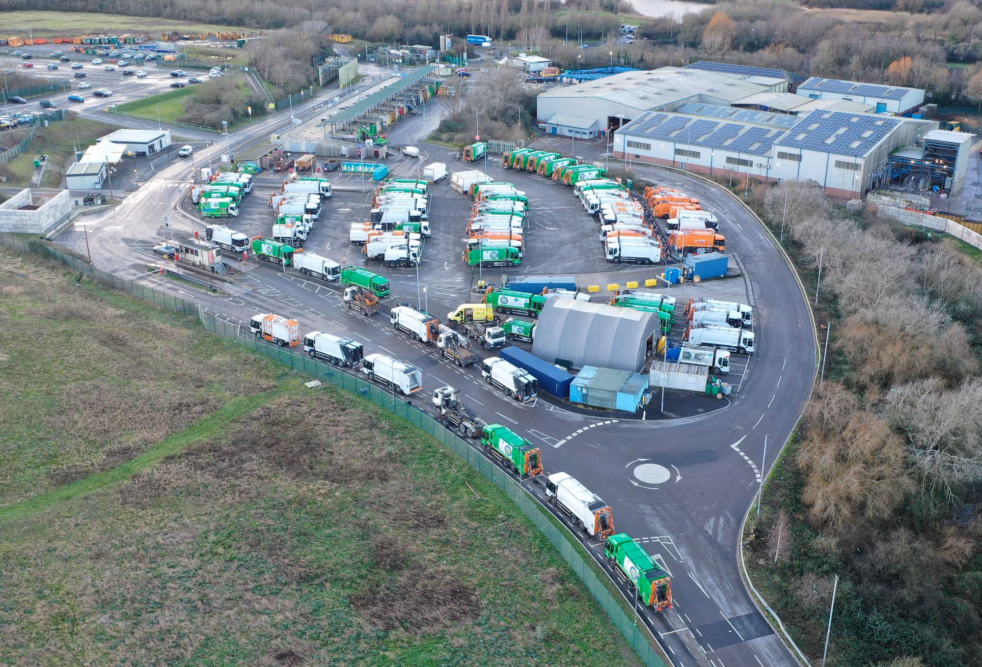 Cardiff City Council depot.
