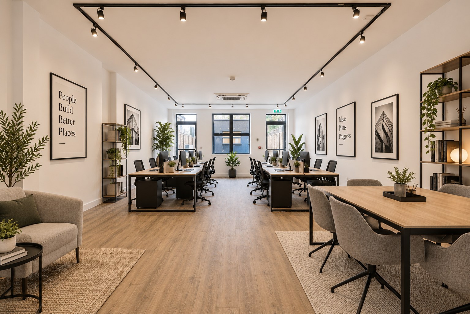 One of the three commercial office spaces created at Kent House Road