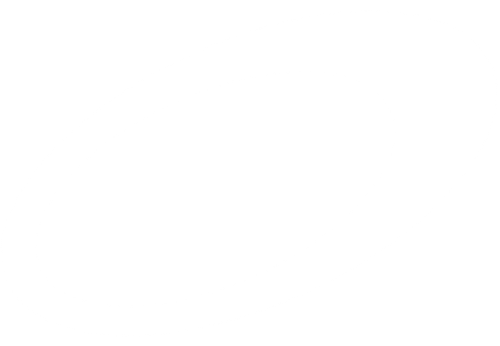 Two overlapping white elliptical loops on a black background, one solid and one dashed.