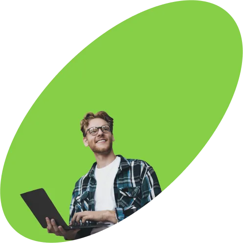 Person with laptop