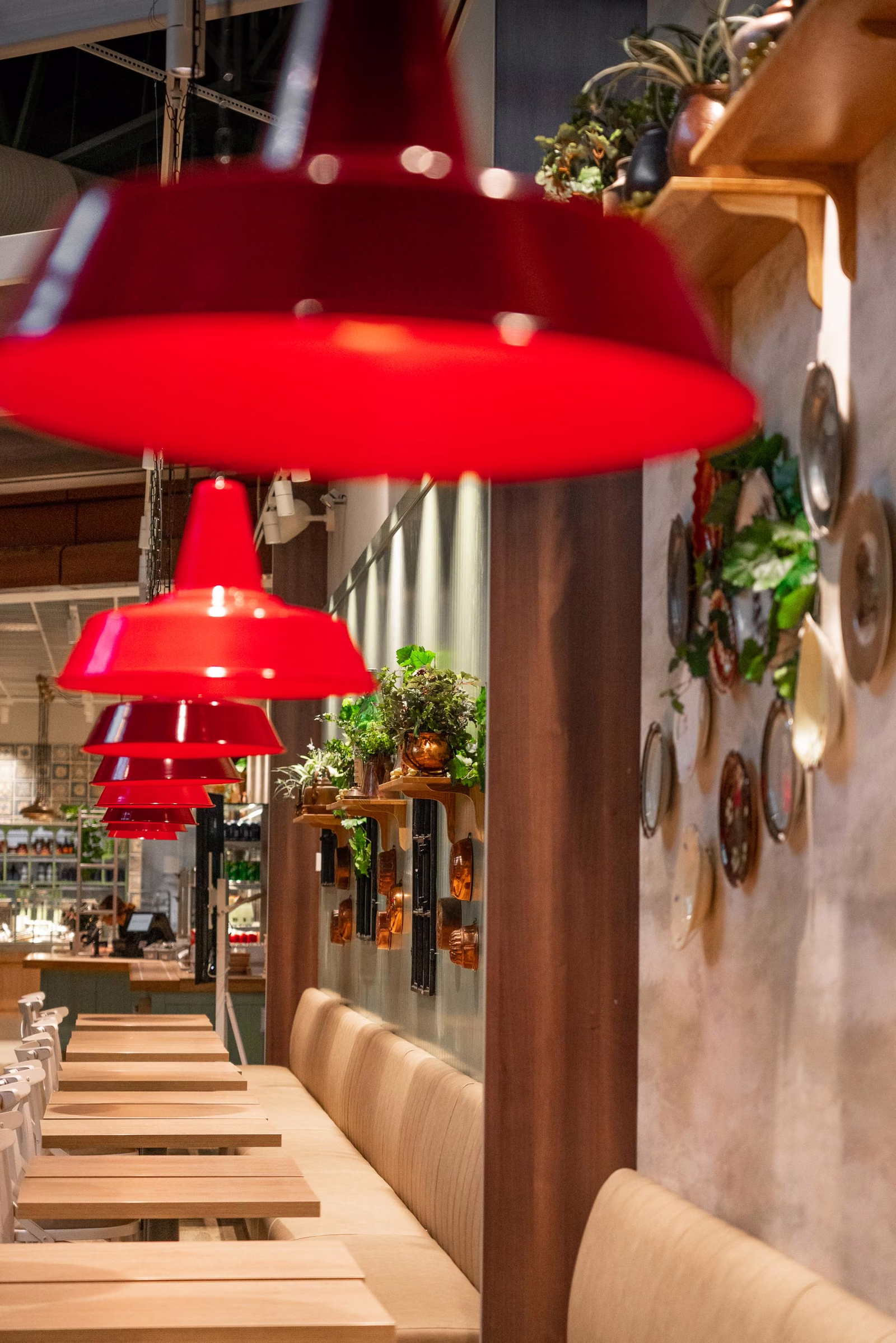 Inredningen på restaurangen
