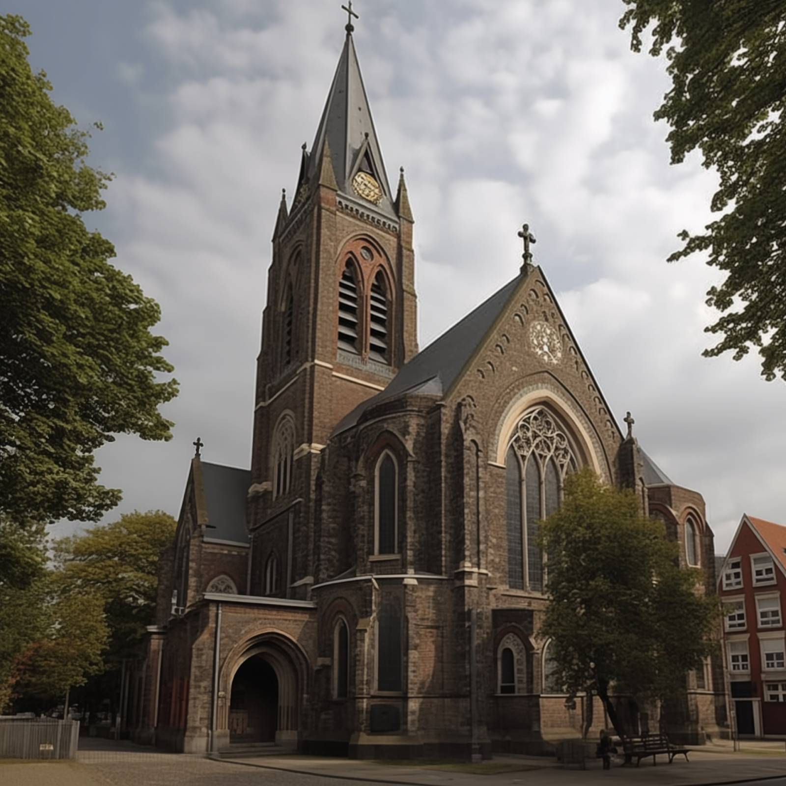 View of church
