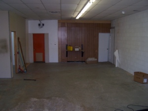 What the gym looked like on Day 1