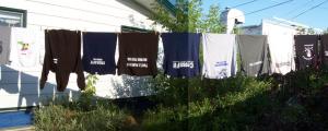 It's getting bad when your whole clothesline is CrossFit stuff