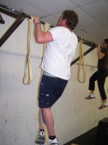 Shane working his pullups