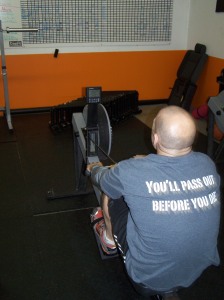 Rob destroys all records at the 500m row at 1:27!
