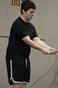 Lisa resets for another go at double unders
