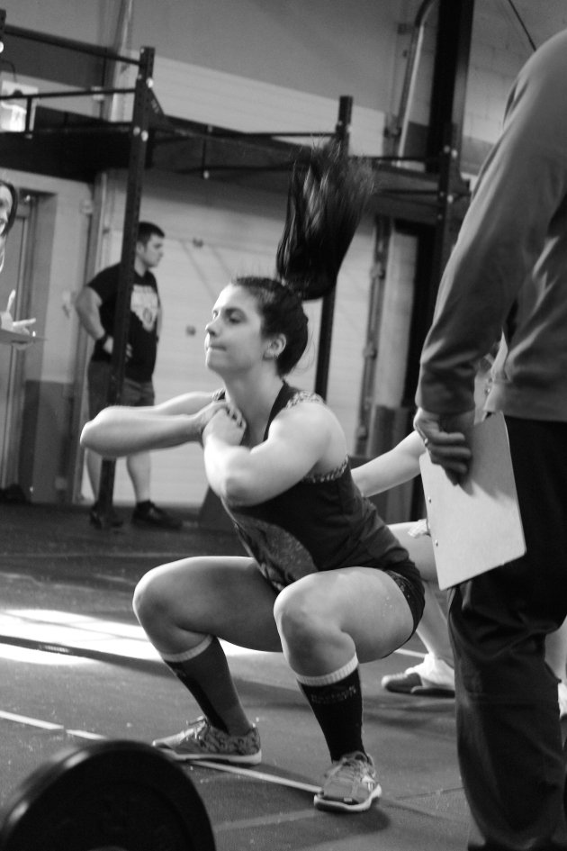 Jenna was squatting very fast!