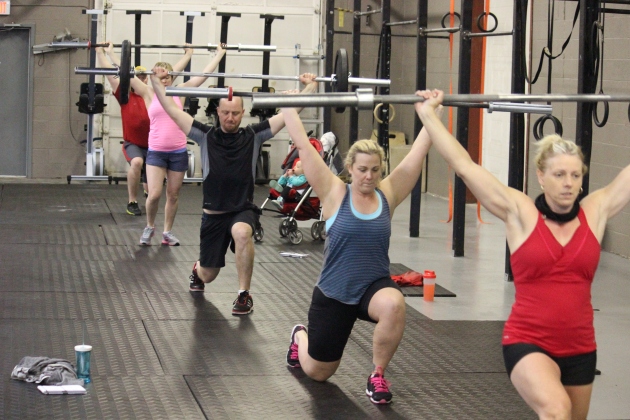 OH Lunges are HARD!