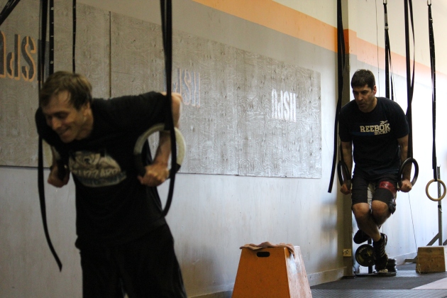 Gabe and Ron, going to town on the rings