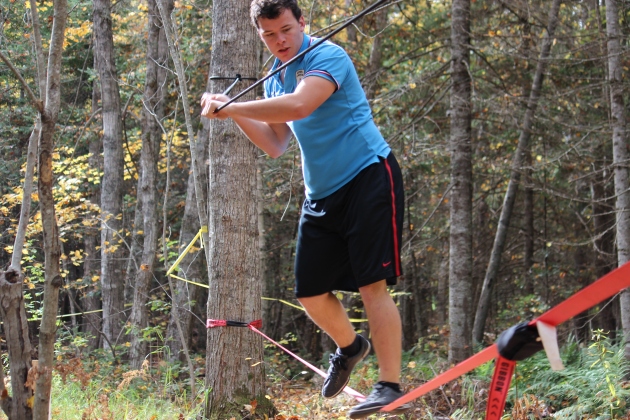 Julien makes the tightrope look easy