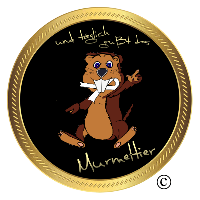 Ein Murmeltier als Münze