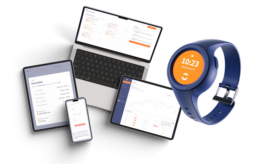 spacebands hand arm vibration monitoring kit