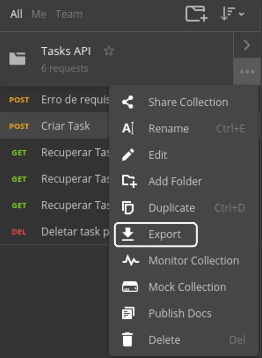 teste api rest