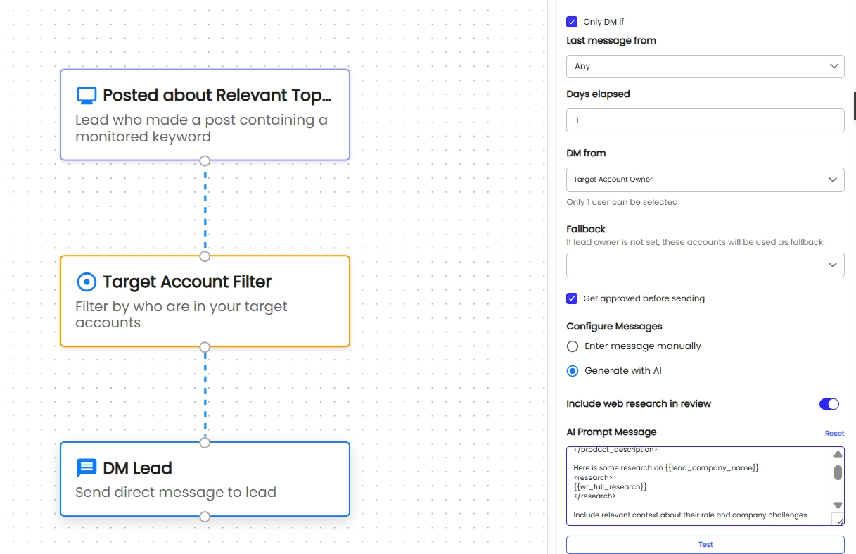 Drafting a signal-relevant message in Letterdrop