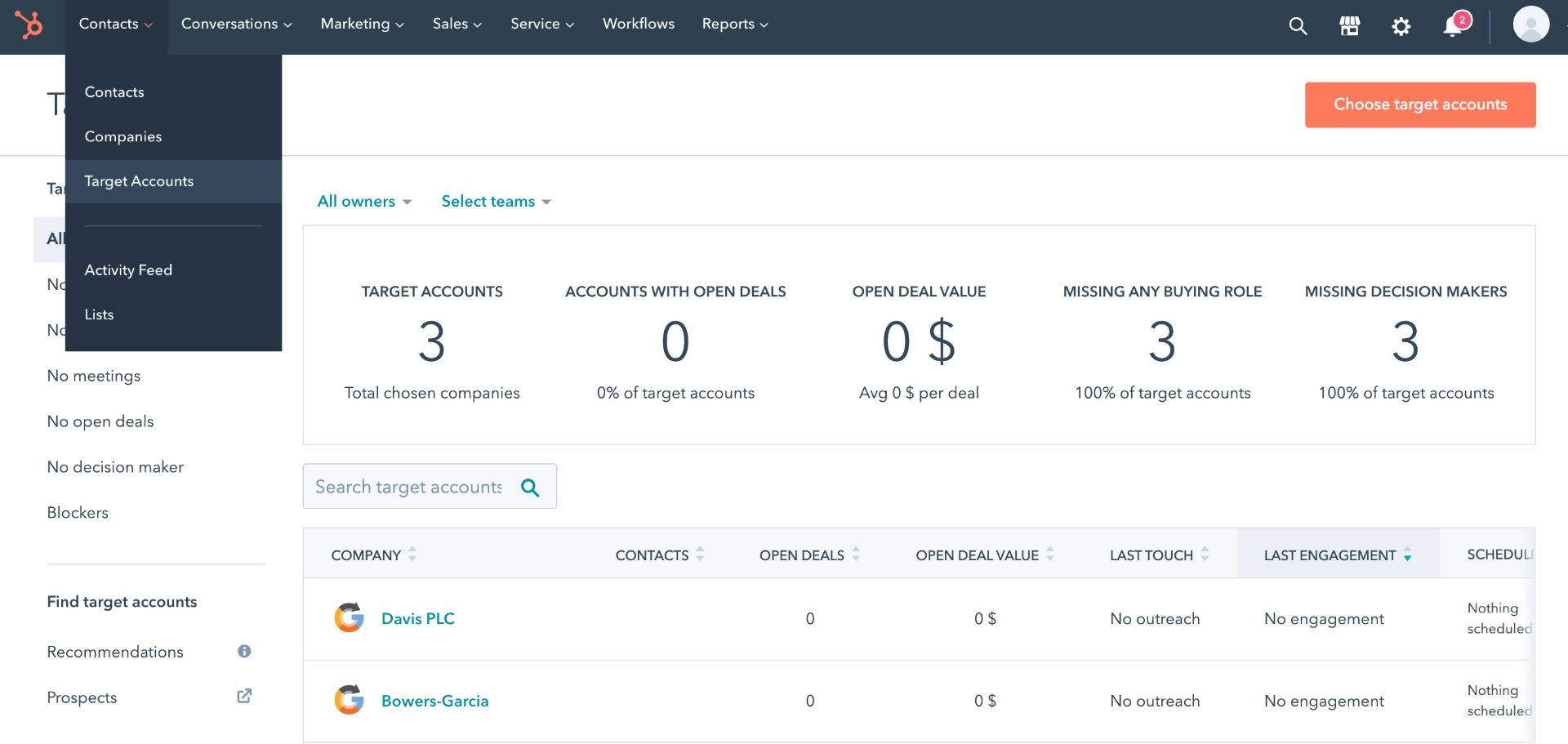Using ABM tools in HubSpot