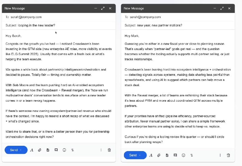 Good closed/lost revival emails, written together with AI + context