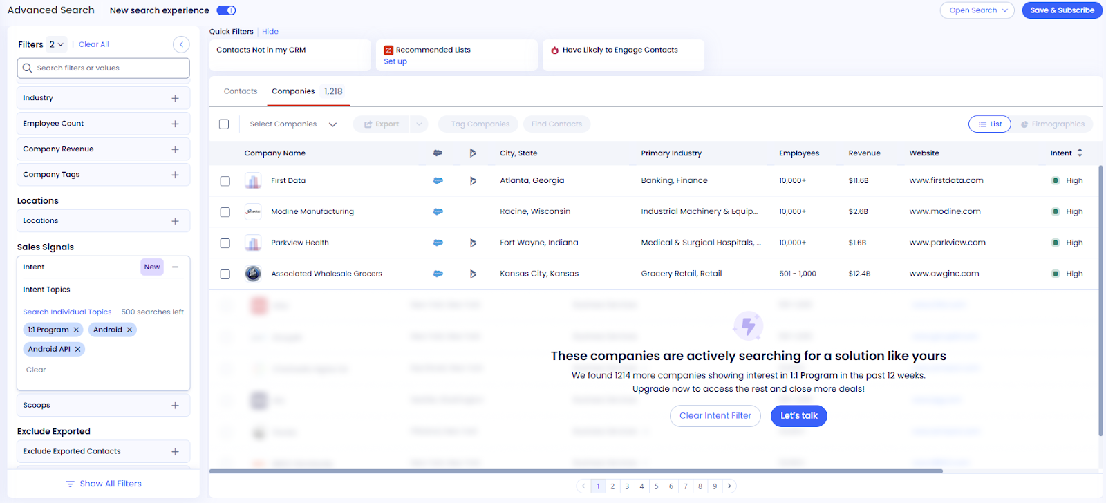 How to Use Intent Lite in ZoomInfo Sales