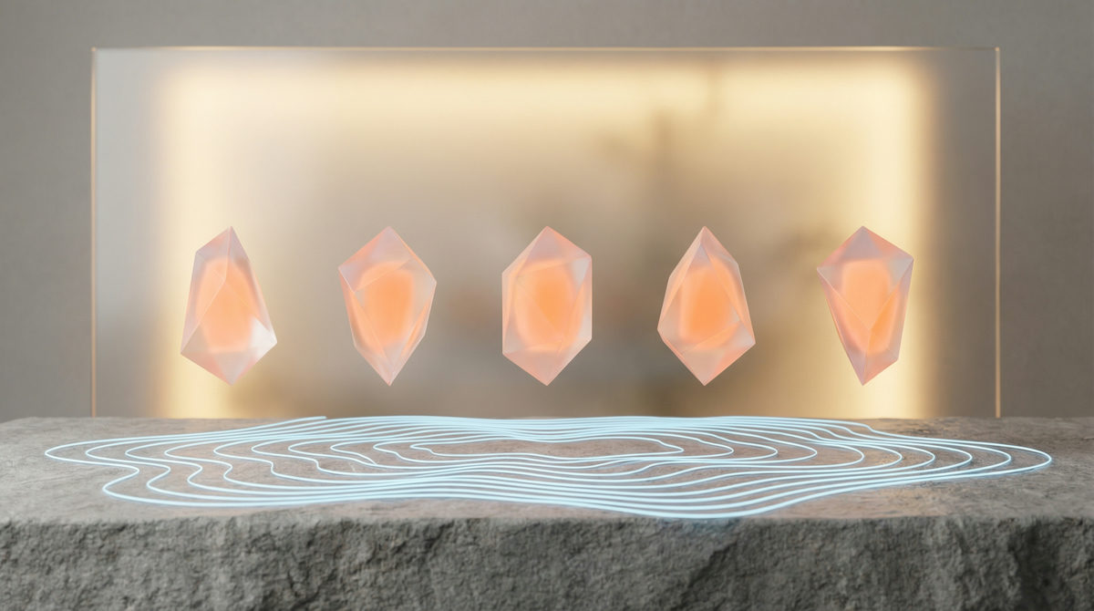 Geometryczne bloki symbolizujące integrację różnych systemów IT w firmie cateringowej