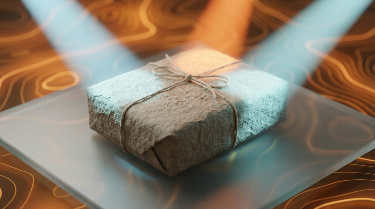 Abstrakcyjne porównanie dwóch struktur technologicznych symbolizujących różne narzędzia marketingowe, zbalansowane w kompozycji.