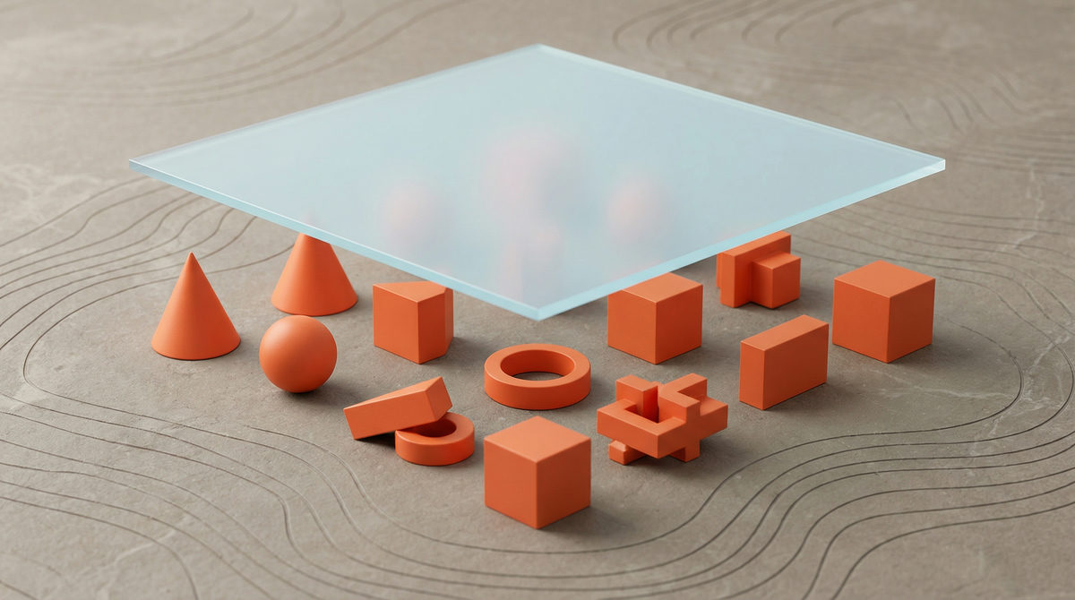 Wizualizacja zmian sezonowych w marketingu, przejście od wiosny do jesieni w formie abstrakcyjnej