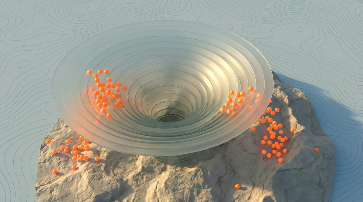 Sylwetka smartfona z lewitującymi akcesoriami modowymi połączonymi liniami rekomendacji