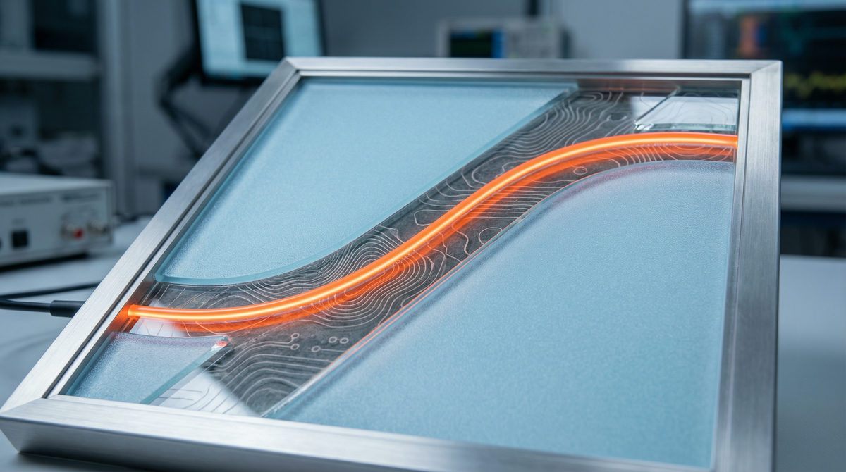 Smartfon wyświetlający wideo modowe z abstrakcyjnymi elementami symbolizującymi powiadomienia marketingowe