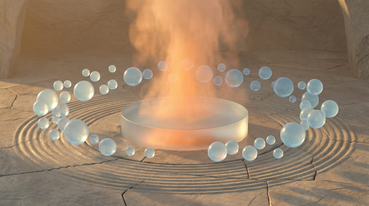 Abstrakcyjna wizualizacja połączeń serwerowych i transferu danych API, światłowody i geometryczne kształty