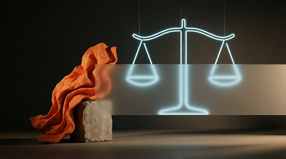 Artystyczne przedstawienie wzrostu wyników finansowych, pomarańczowa strzałka przebijająca niebieski sufit symbolizująca wysokie ROI.