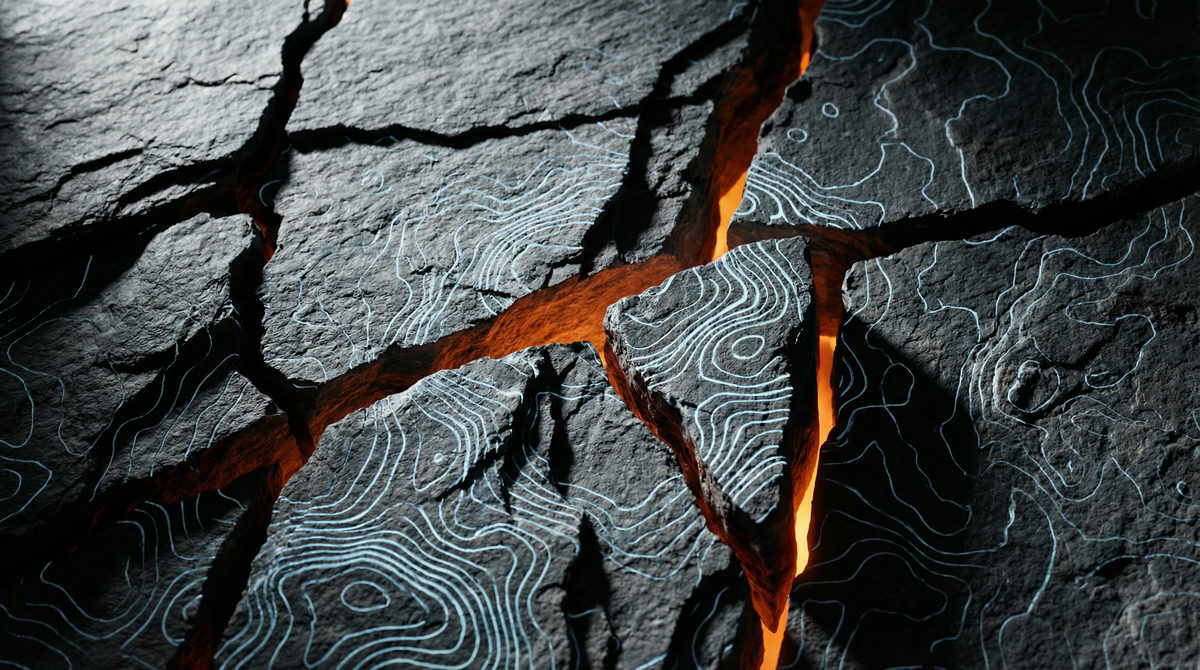 Futurystyczne elementy interfejsu wizualizujące system ocen i przepływ danych