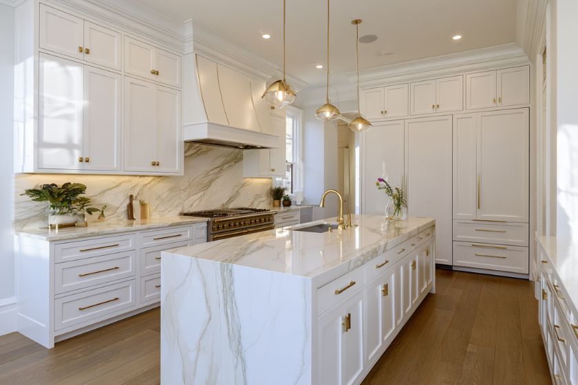 Custom kitchen in a luxury home built in Ottawa by OGC