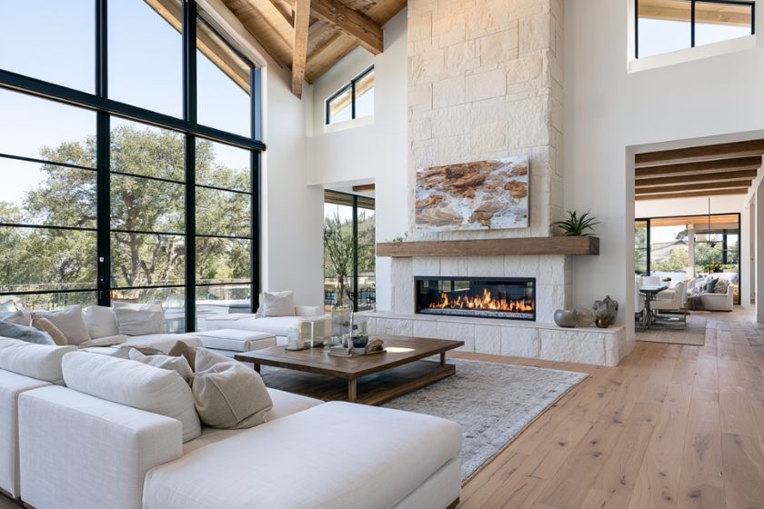 Interior of a luxury custom home built in Ottawa by OGC