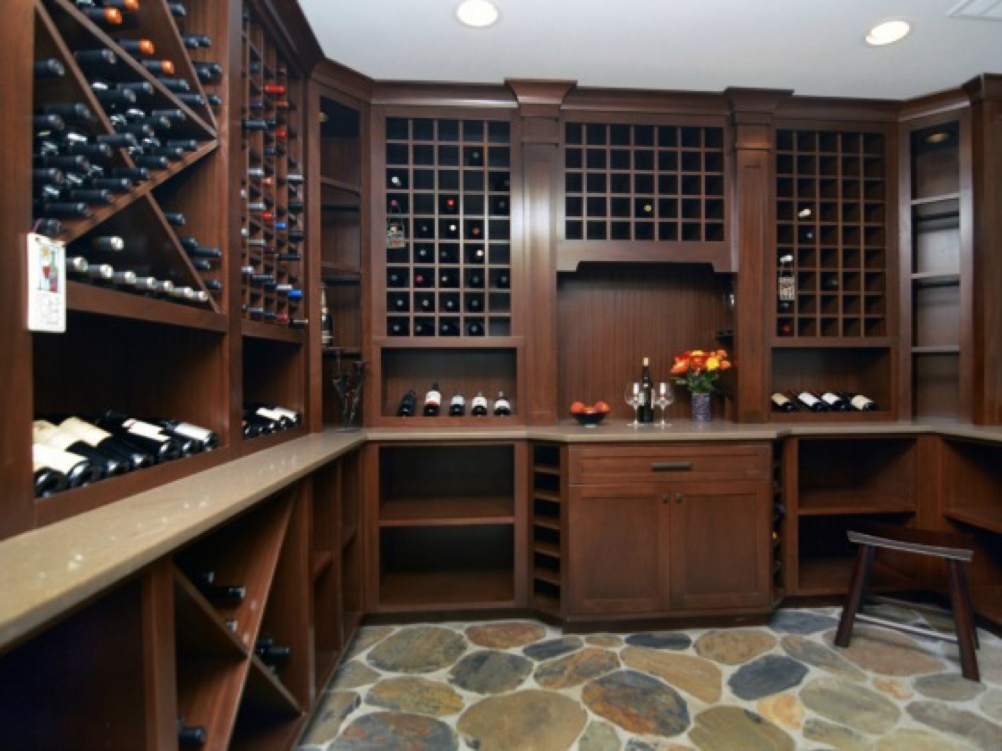 Custom Wine Cellar, finished photo 2