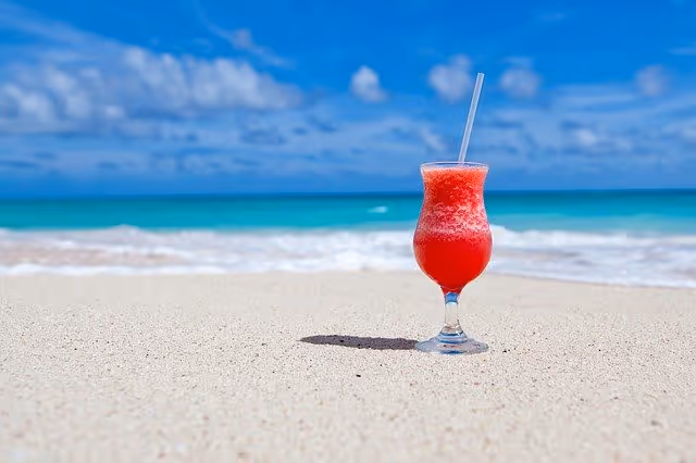 Cocktail op het strand