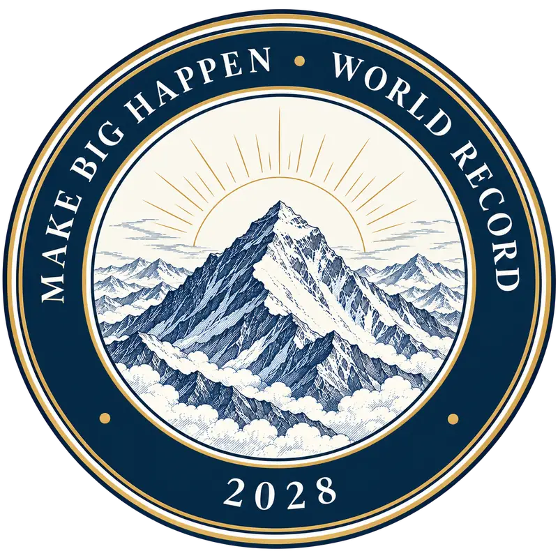Make Big Happen World Record 2028 seal