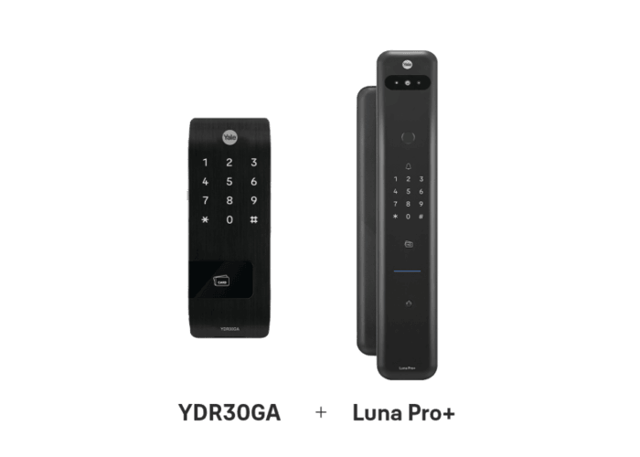 Yale YDR30GA + Yale Luna Pro+