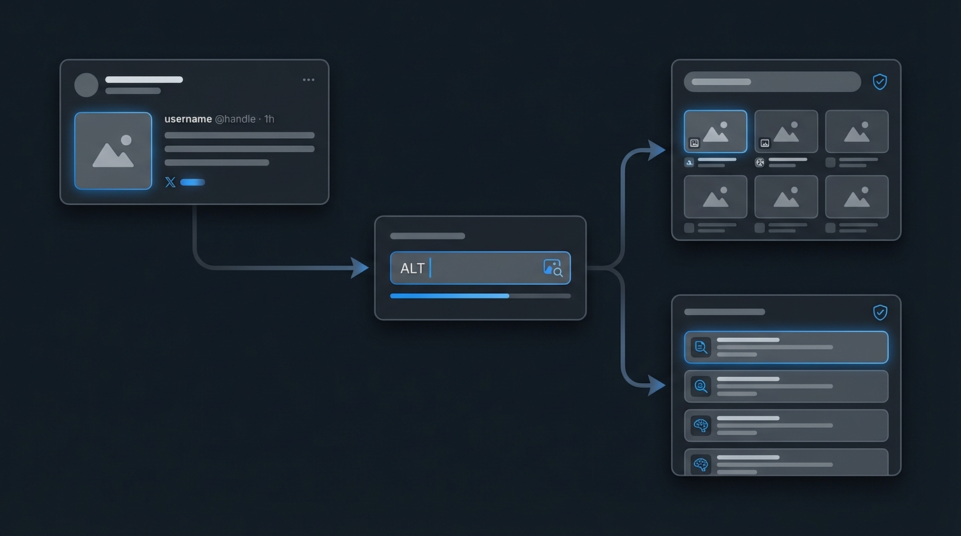How Twitter alt text flows to Google Image Search and AI search