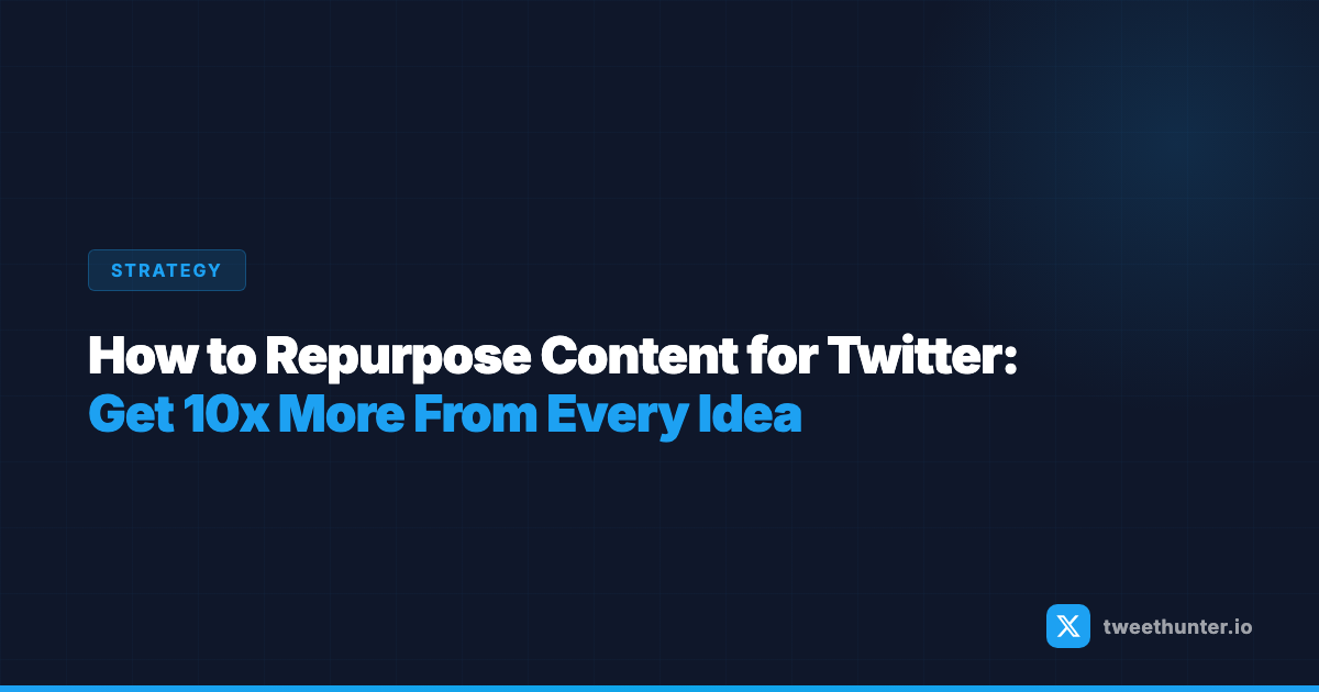 How to Repurpose Content for Twitter: Get 10x More From Every Idea
