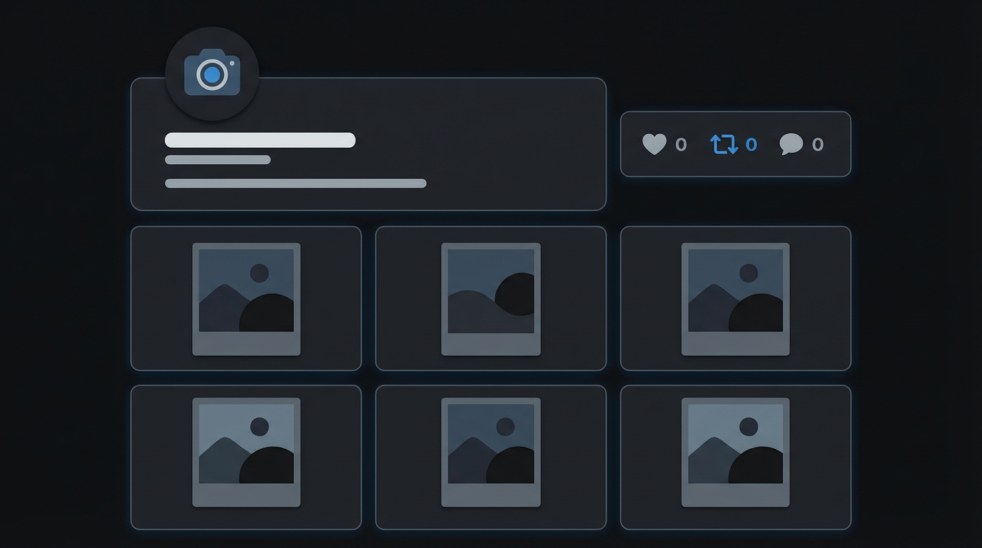 Photographer's Twitter feed in dark mode X interface