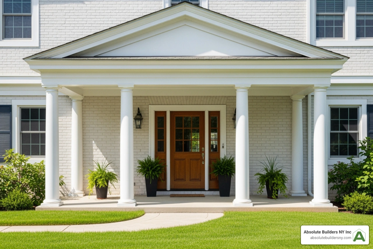 Stop and Stare with These Gorgeous Front Porch Portico Designs