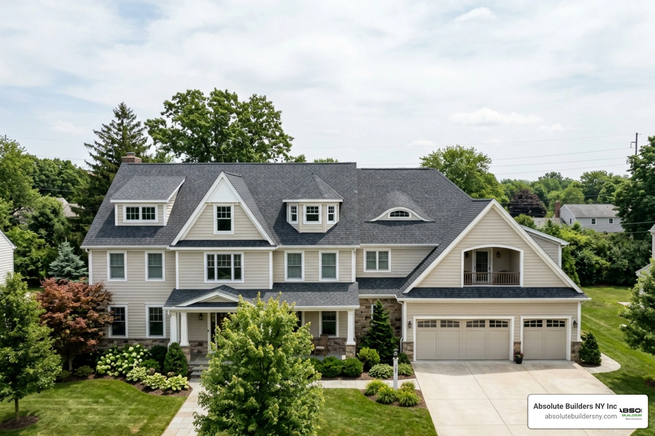 Visual comparison of different dormer styles on a residential roof Visual comparison of different dormer styles on a residential roof